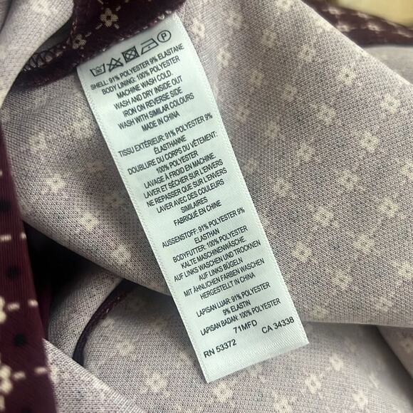 FRENCH CONNECTION BERRY BLUSH SLIM FIT DRESS SIZE 2‎ NWT - Picture 6 of 10